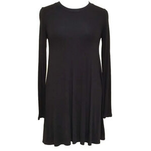 BCBGENERATION | Black Long Sleeve Swing Dress XS